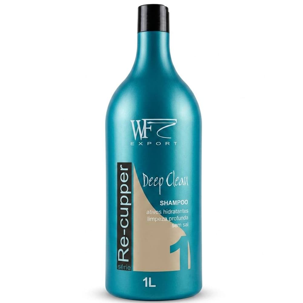 Shampoo para Cabelos Oleosidade Caspa Com Pontas Secas e Mistos WF RE-CUPPER 1L