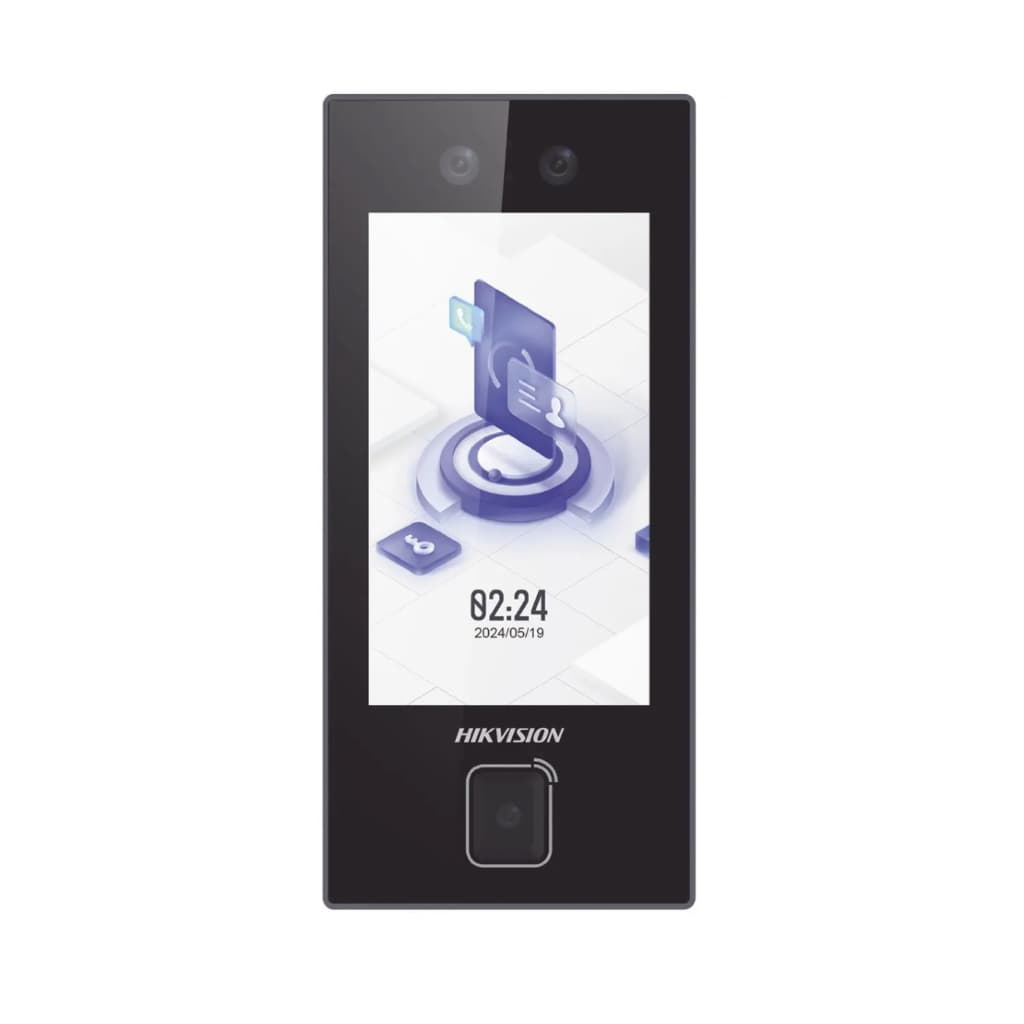 Terminal de Acesso Facial Hikvision DS-K1T344MBWX-QRE1 Touch 4.5" 2MP - Preto