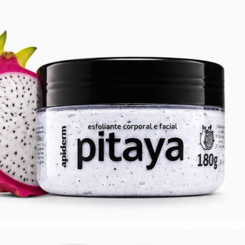 Esfoliante Corporal e Facial Pitaya Apiderm 180g – Renovação e Maciez para a Pele