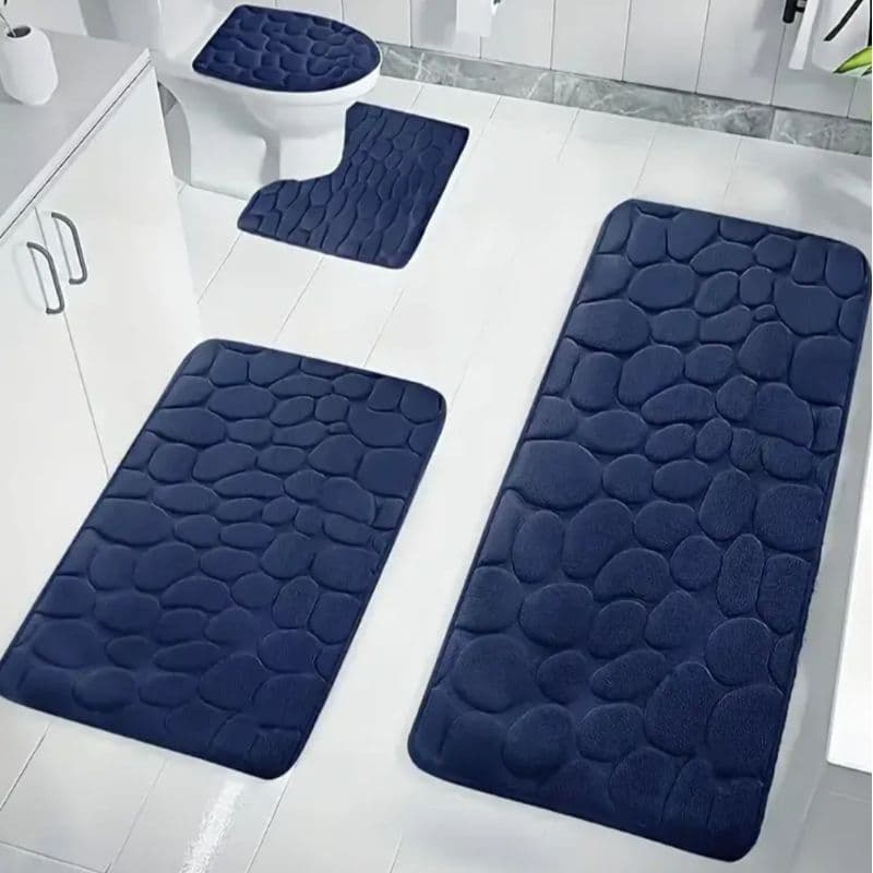 Conjunto de 4 tapetes peças para banheiro