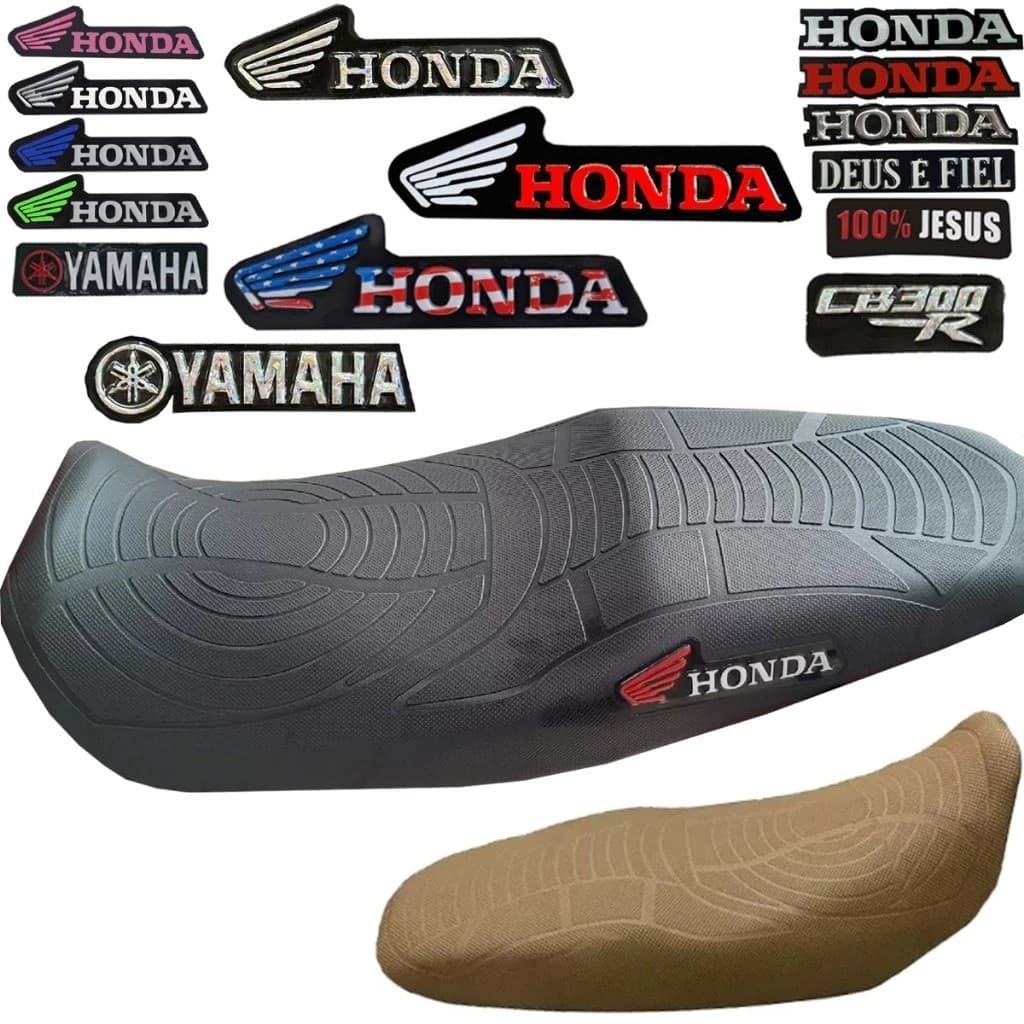 Capa De Banco Emborrachada Honda Titan Fan Monster Bros Yamaha Factor Cb300