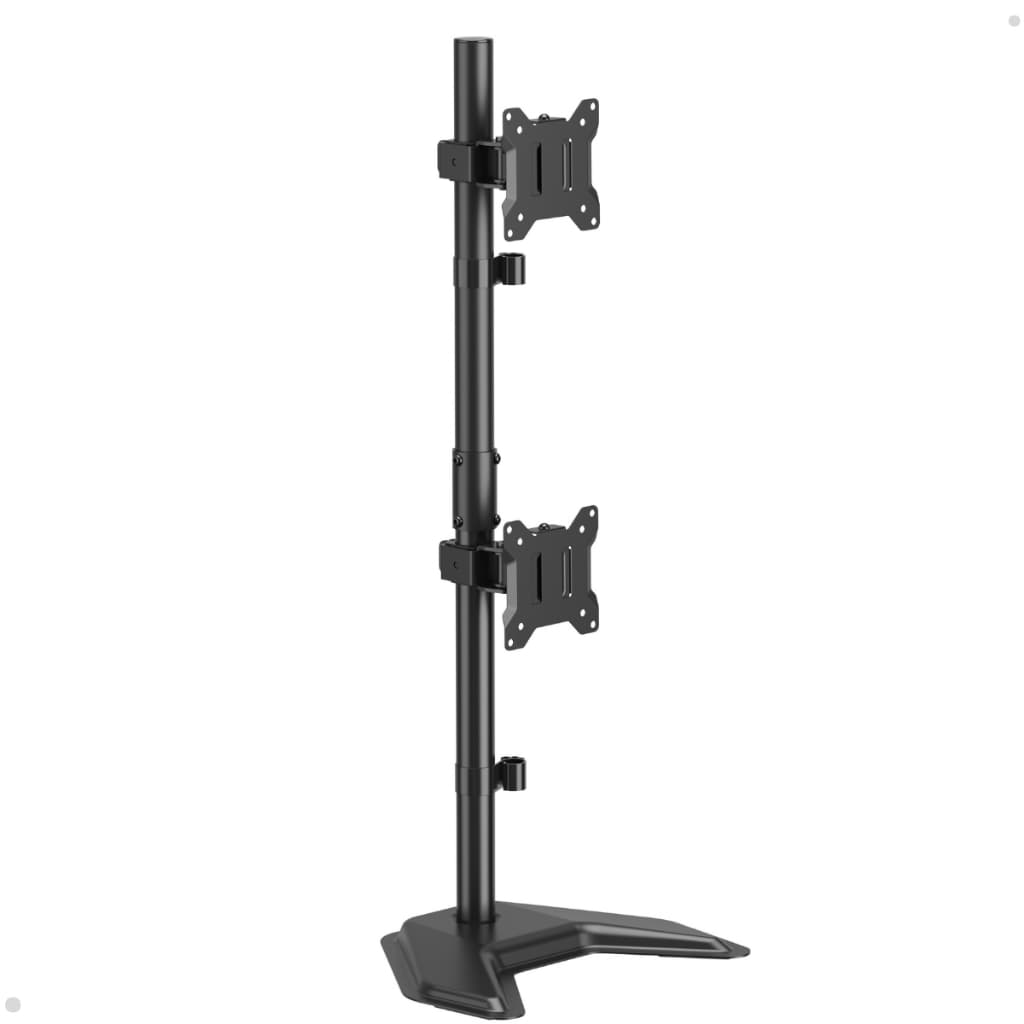 Suporte Braço Articulado Vertical Base De Mesa Para Monitor Duplo 14 A 32 Polegadas - 2 Monitores