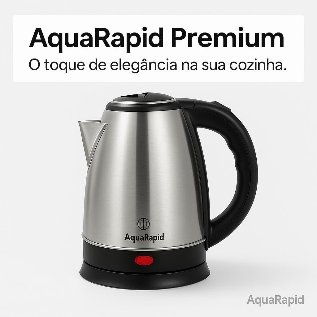 Chaleira Elétrica Inox 1.8 Litros Aquecimento Rápido 1000W