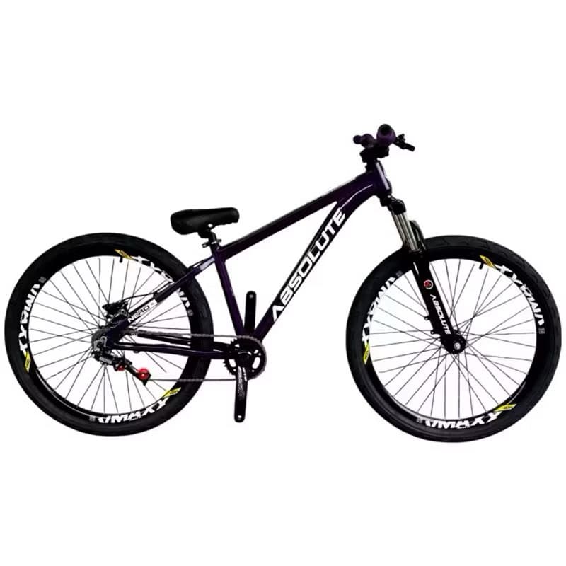 bicicleta absolute Nero 5 roxa aro 26 sem marcha freio hidráulico