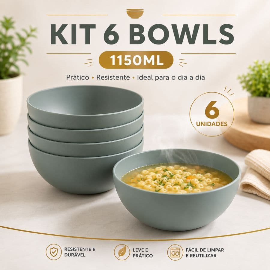 Tigela Bowl Colours 1150ml Helsim Livre de BPA Resistente Pode na Lava Louça Microondas Alta Resistencia