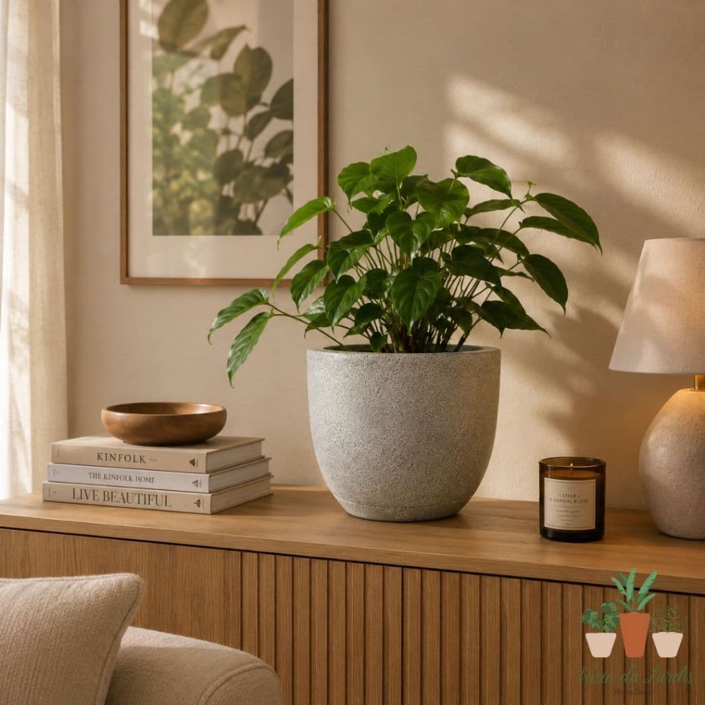 Vaso Redondo Bojo Liso 20 cm de altura para Planta