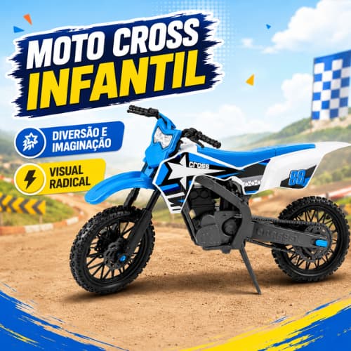 Moto Ultra Cross Infantil Brinquedo De Plástico Para Crianças Diversão E Imaginação