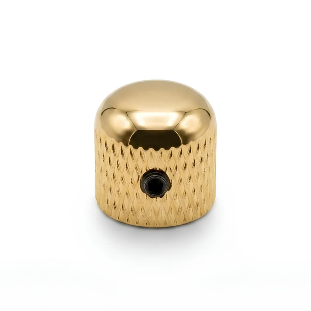 Knob De Metal Dourado Com Trava Para Guitarra Contra Baixo