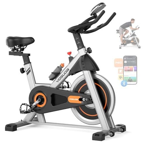 Bicicleta Ergométrica YOSUDA 25LB Silenciosa Bluetooth APP 150kg Indoor Bike Academia Casa