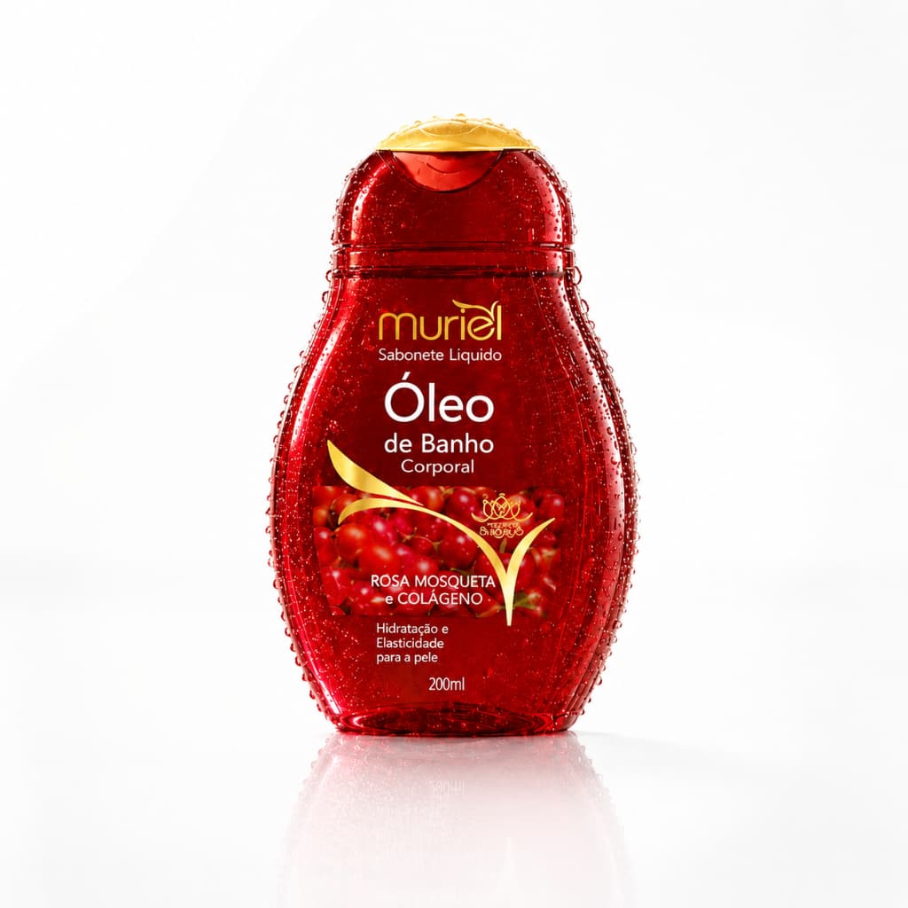 Sabonete Liquido Óleo de Banho Muriel Rosa Mosqueta com Colágeno 230ml