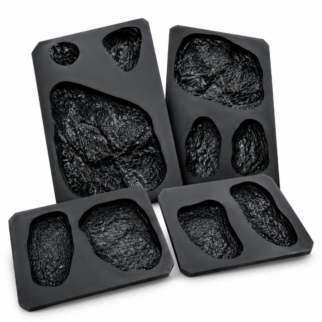 Kit Com Formas 3D de Pedra Moledo com 10 cavidades em ABS 1MM