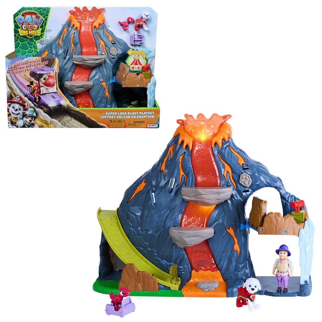 Playset Super Vulcão de Lava - Patrulha Canina: Uma Aventura Dino