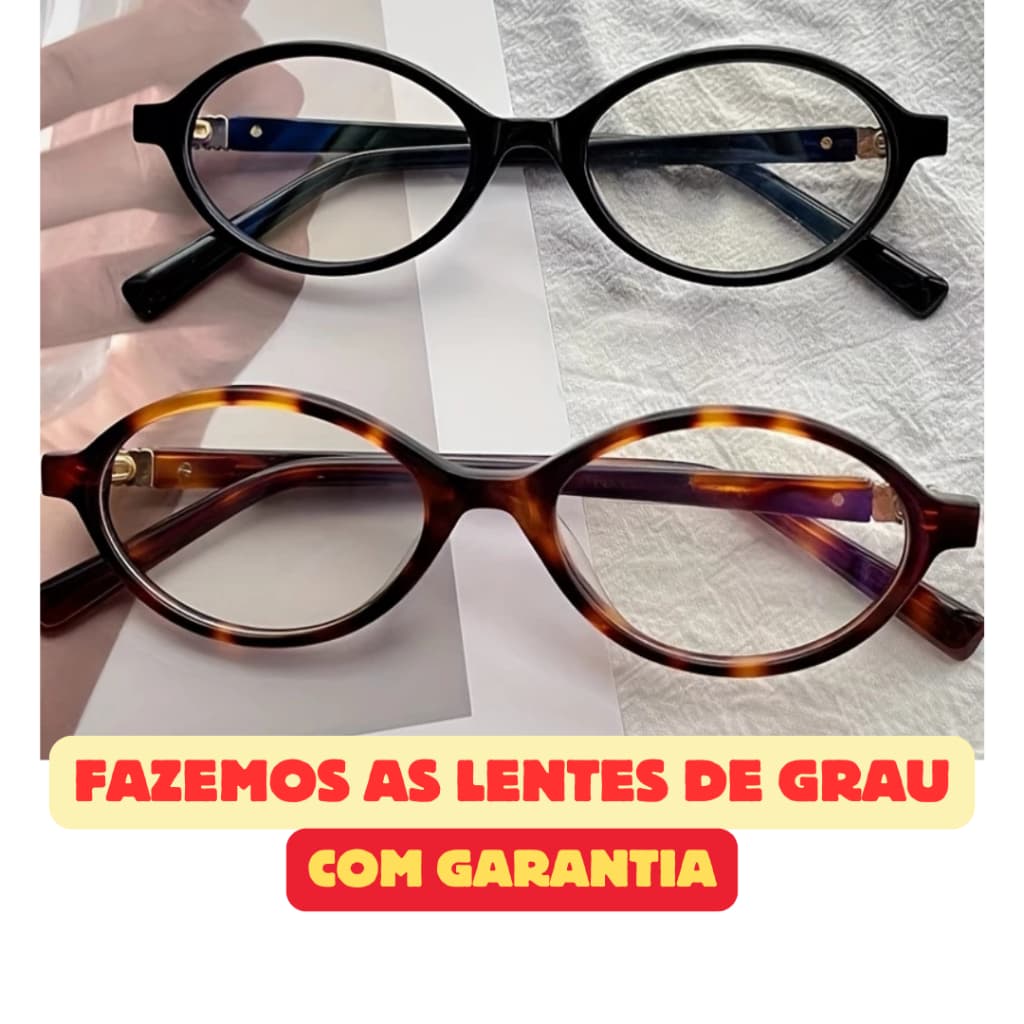 DR-103 Armação de Óculos Quadrado e Redondo Unissex Feminino e Masculino