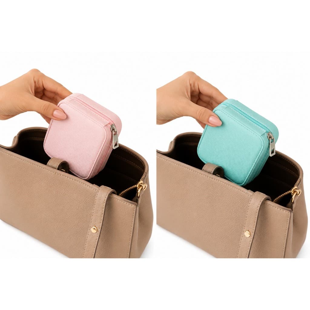 Porta Joias Bijus De Bolsa Para Viagem Portátil Bolsa Anel Colar Presente Ou Para Viagem