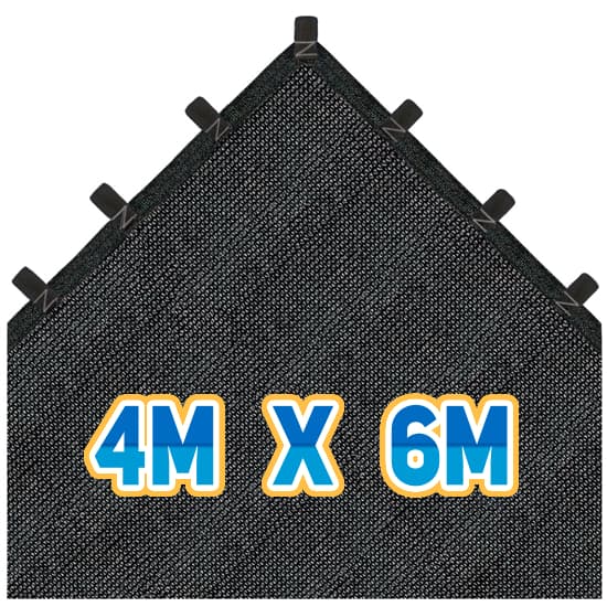 Lona Sombretela 80% 4x6 Carreteiro Caminhão Tela Sombrite Carro Janela Canil Cobertura Retrátil