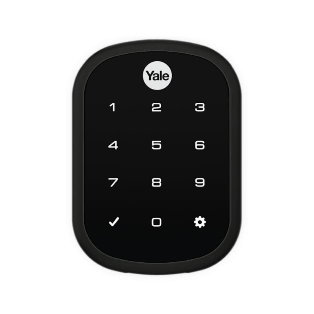 Fechadura Digital Eletrônica Inteligente Yale YRD 256 Rolete Pivotante Senha App Preto Fosco