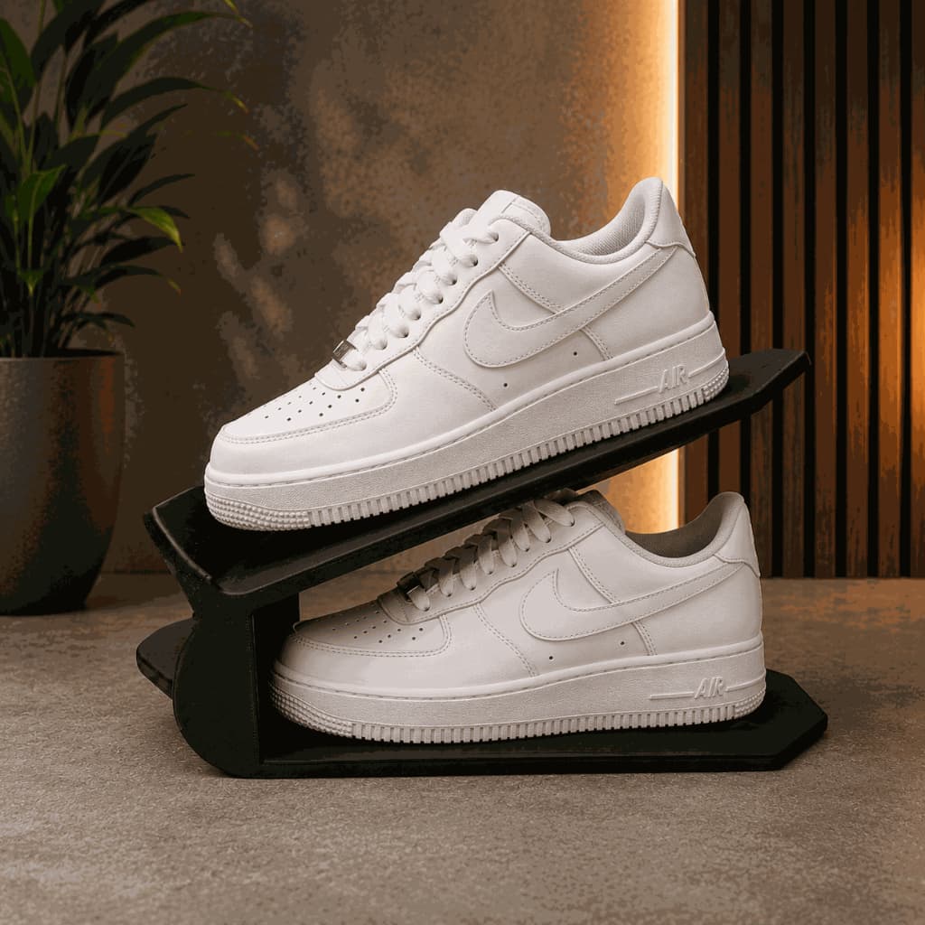 Organizador de Sapatos Empilhável Ajustável Suporte Economizador de Espaço para Tênis e Calçados