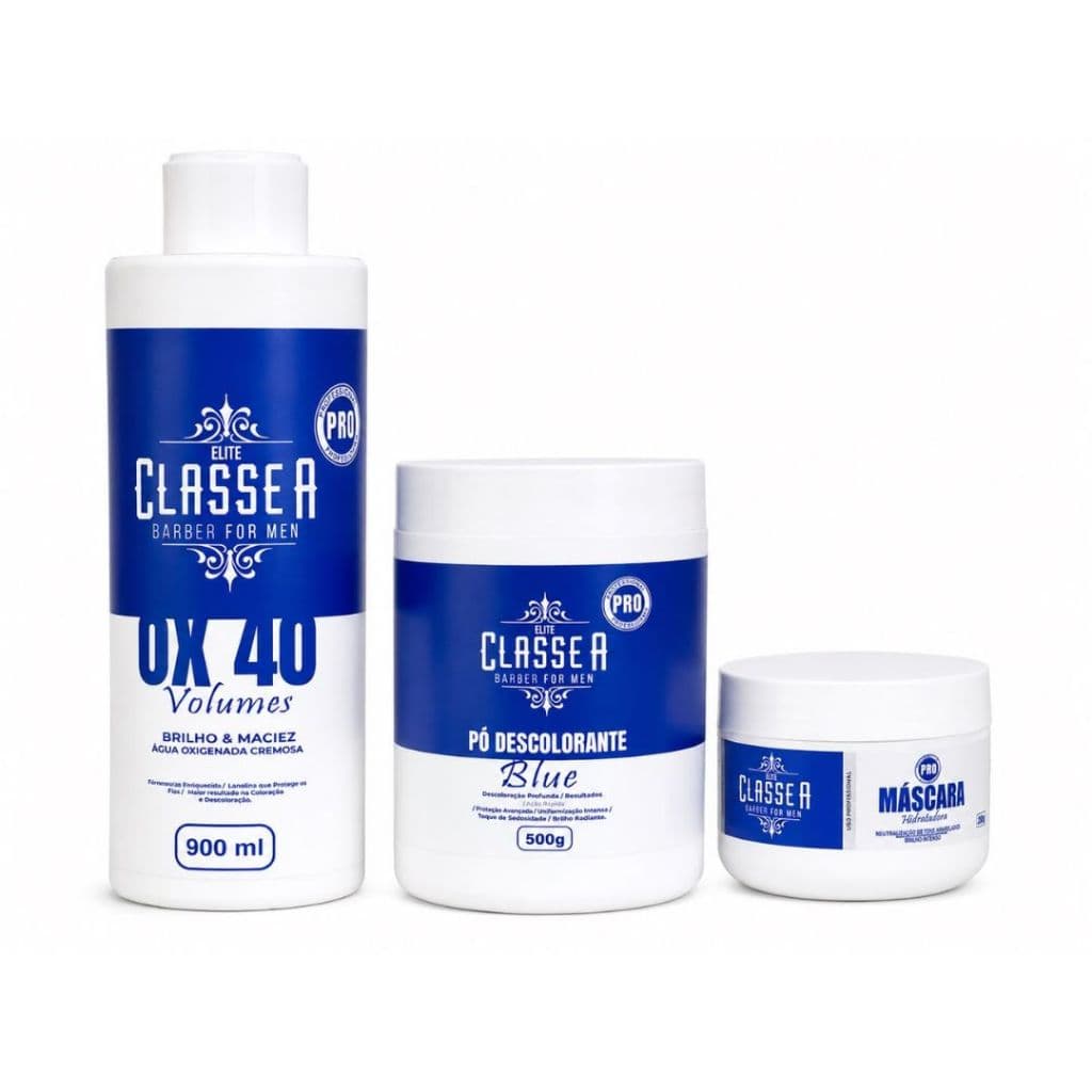 Kit Descoloração Profissional Classe A Barber For Men