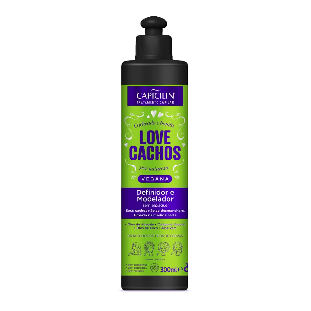 Definidor E Modelador Love Cachos 300ml Capicilin