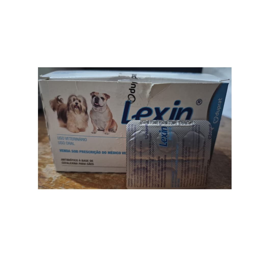 Lexin 300mg Cefalexina para Cães(VEJAS AS IMAGENS) - 6 Comprimidos