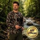 Kit2 Camisa Camuflada Militar Manga Longa Segunda Pele Proteção Caça & Pesca