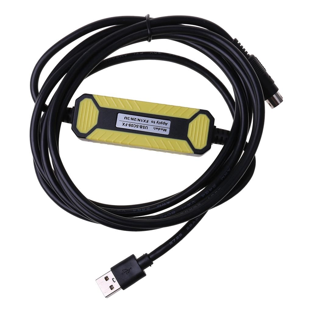Cabo de Programação USB-SC09-FX Compatível com CLP Mitsubishi FX0N FX0S FX3G2 FX1N FX2N FX3U FX3G PLC e muitos outros!