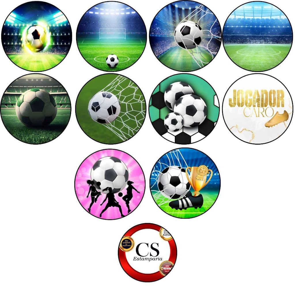 Painel Redondo Tecido Sublimado C/elástico Futebol