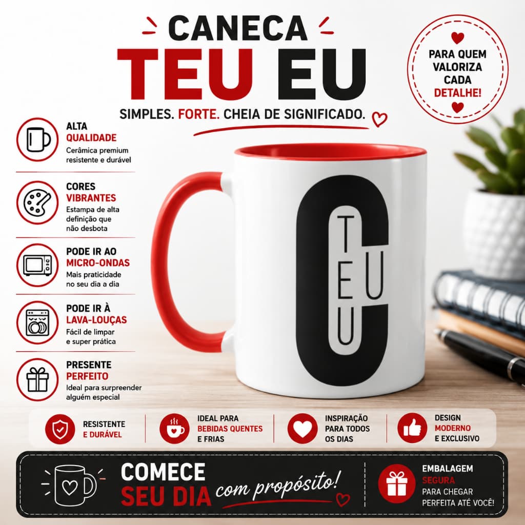 Caneca Meme Teu Cu Cerâmica Personalizada Presente Engraçado Humor Ácido Chá cafe personalizada