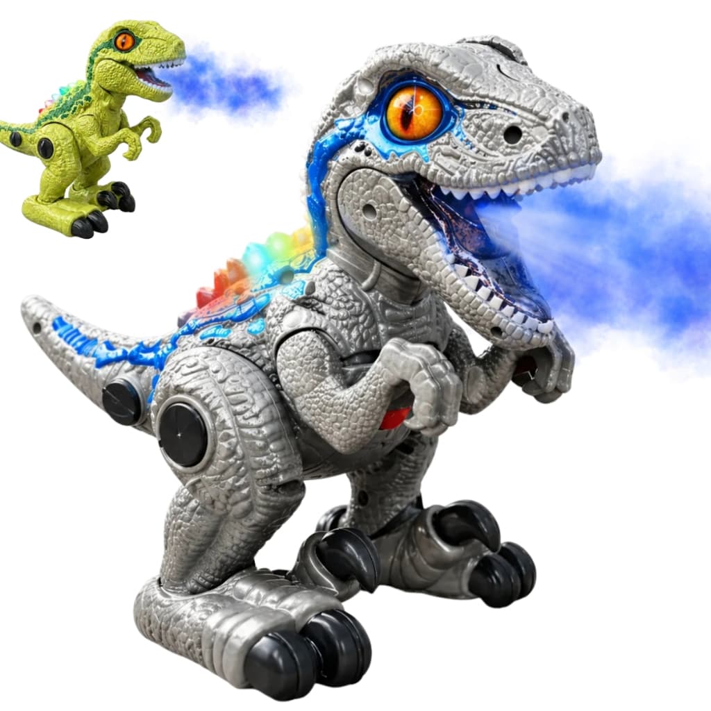 Dinossauro Solta Fumaça Brinquedo Tiranossauro Rex C/ Som Luzes Dinossauro Anda De Verdade Presente