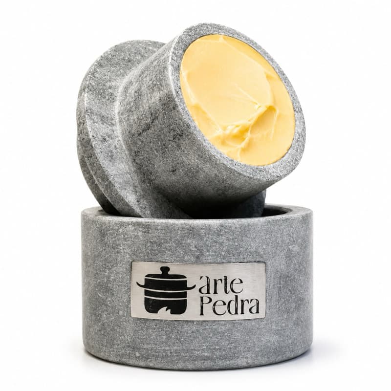 Manteigueira francesa pedra sabão