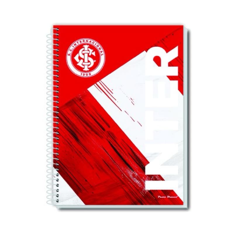 Caderno Universitário Internacional Capa Dura Espiral 1 Matéria 80 Folhas