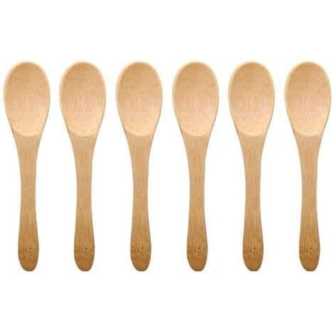 Kit 6 Mini Colheres de Bambu OIKOS