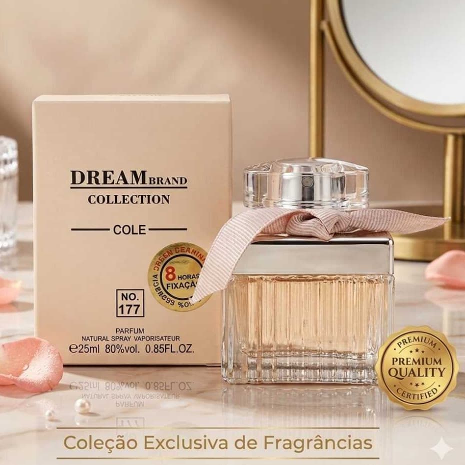Perfume Dream Brand Collection N 177 feminino 25ml EDP Alta Fixação Inspirado LuxoSofisticadoPremium