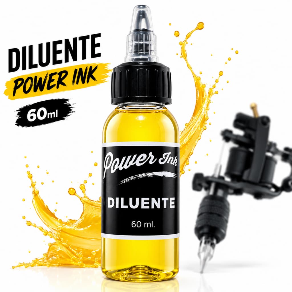 Diluente Para Tinta De Tatuagem Tattoo Power Ink 60ml Profissional Ideal Para Ajustar A Fluidez rendimento