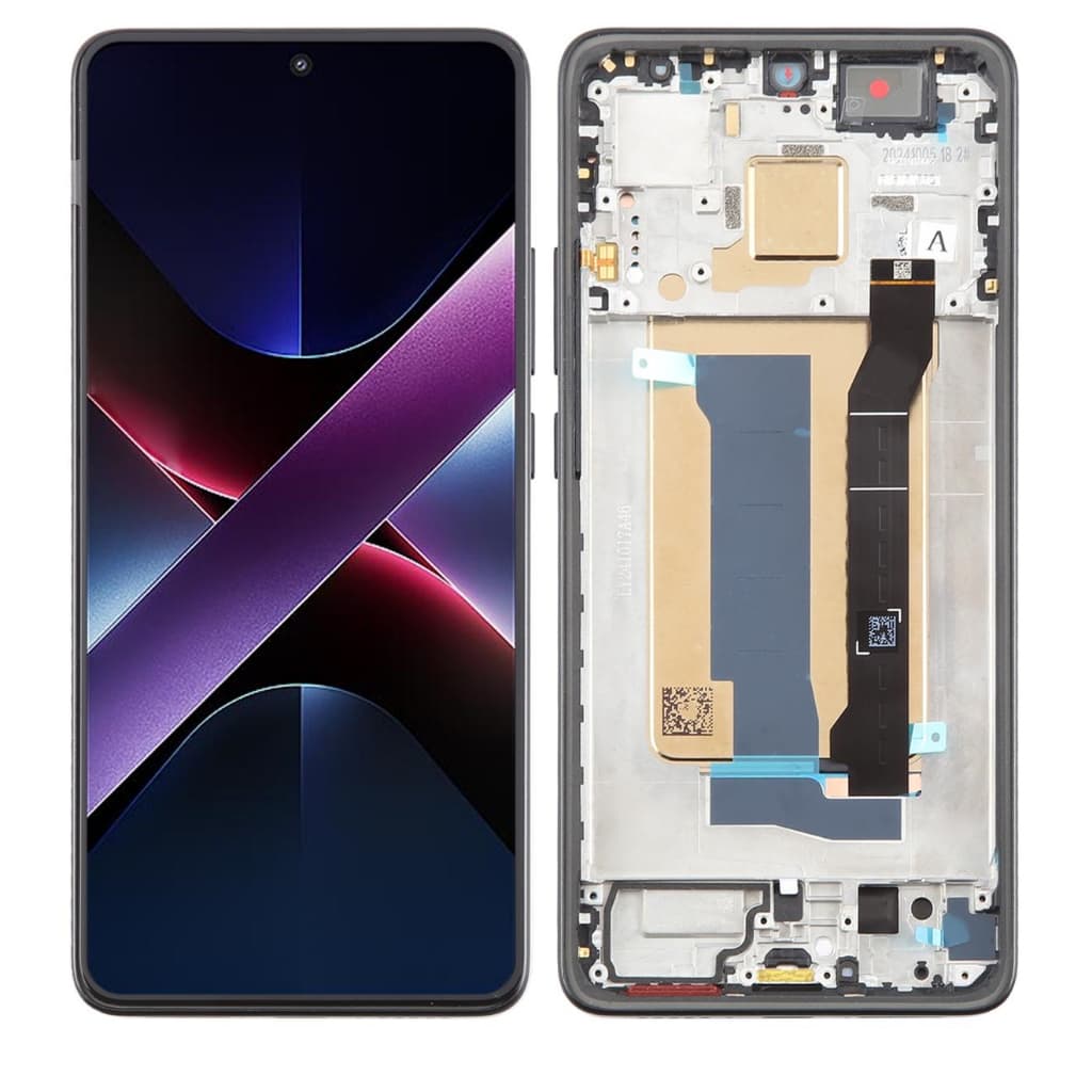 Display Tela Para Poco X7 Pro Frontal Amoled Com aro preto 2412DPC0AG