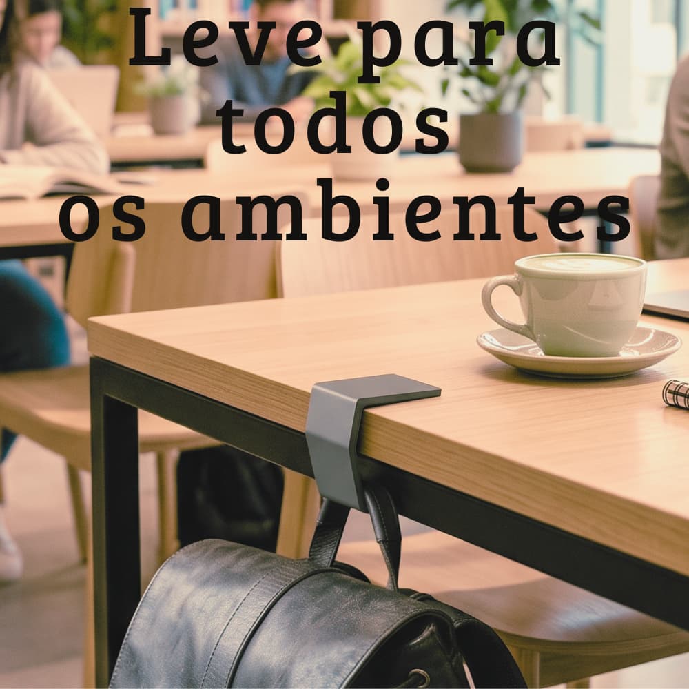 Suporte Organizador de Mesa Clean - Portátil para Bolsas e Fones