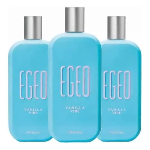 Kit 3 Perfumes Egeo Vanilla Vibe Feminino com 100ml