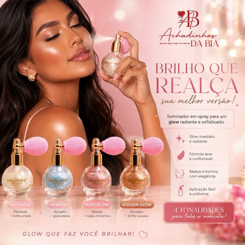 Iluminador Spray corporal Hello Mini