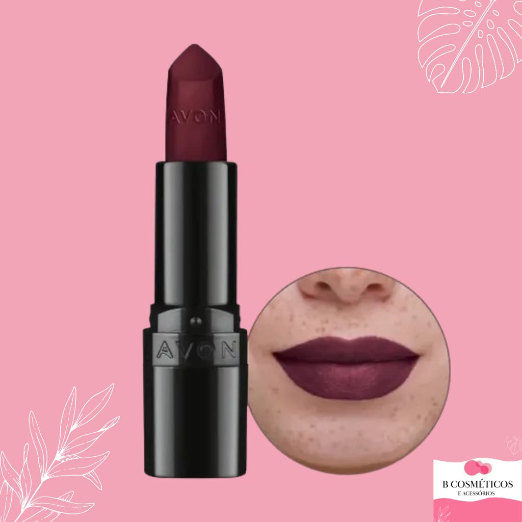 Batom Ultramatte Vinho Bordô Avon