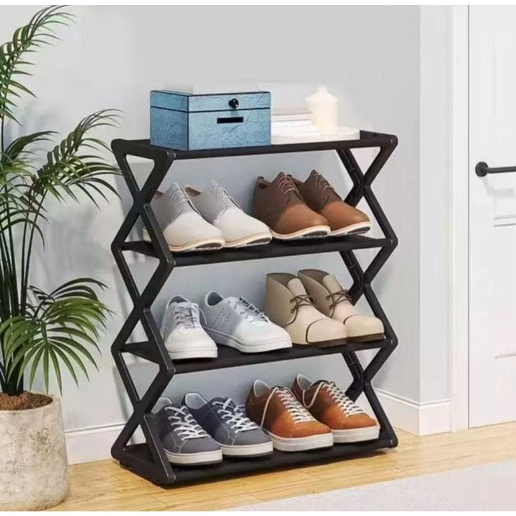 Organizador de Sapatos Dobrável Prova D'água Sem Montagem Simples para Quarto
