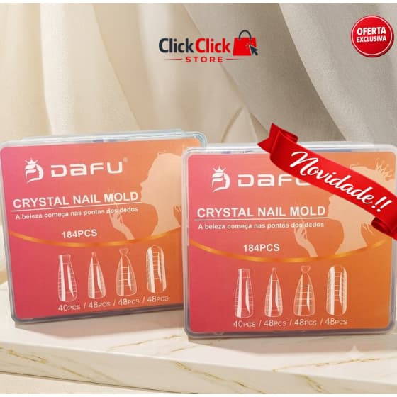 Moldes DAFU Profissional 184 Unidades para Gel Acrílico e Polygel