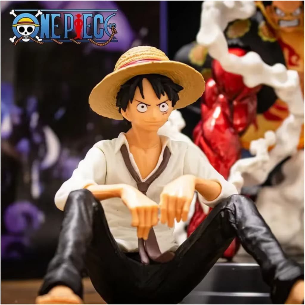 Boneco Luffy Action Figure One Piece Anime 12cm PVC Colecionável