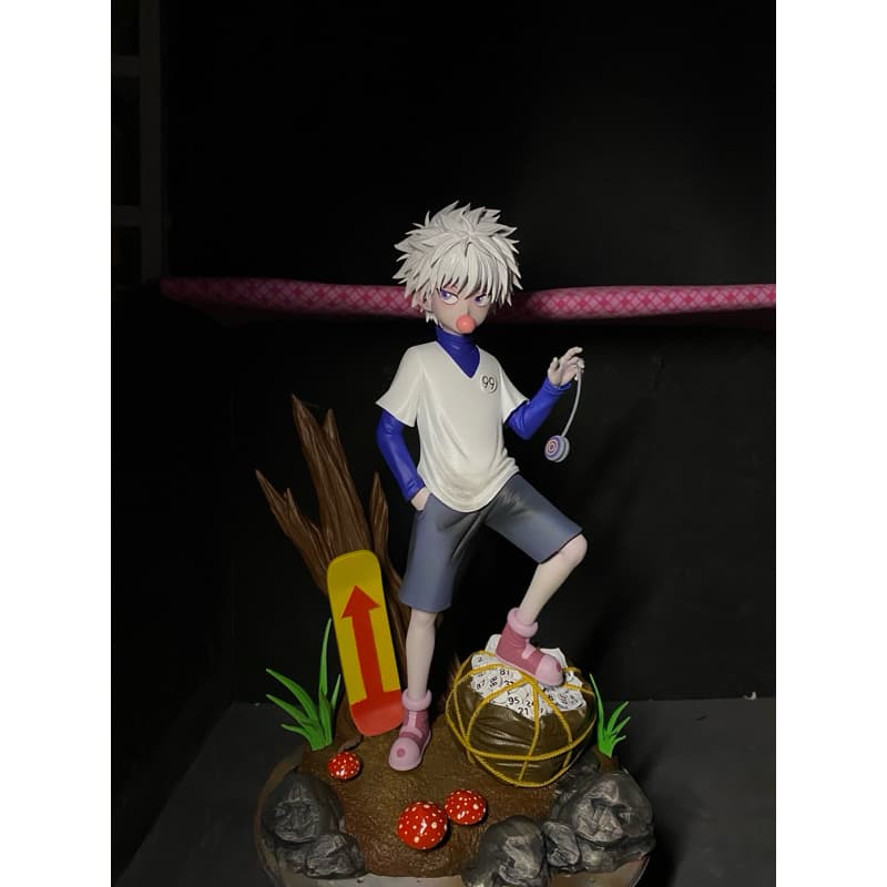 Boneco killua HunterxHunter em Resina, pintura manual 30cm Colecionável