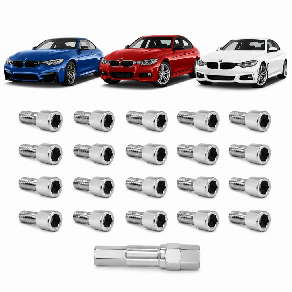 Kit 20 Parafuso Roda Allen Bmw Series 320i X1 X3 X5 M14x1.25