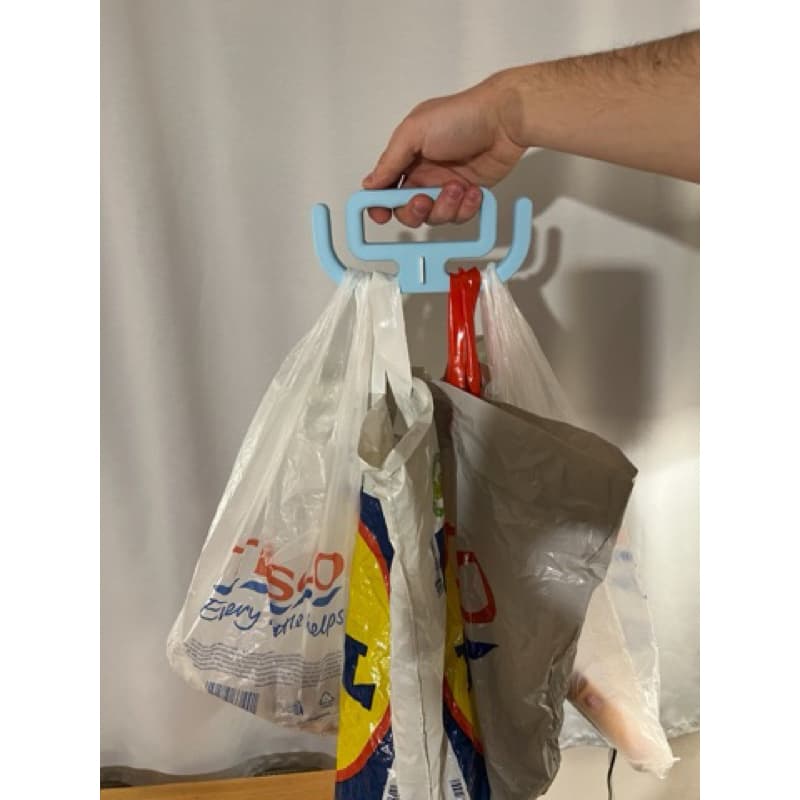 Alça Ergonômica Para Sacolas de Compras Suporte Carregador Reforçado Anti Dor nas Mãos Carregador de Compras Reforçado
