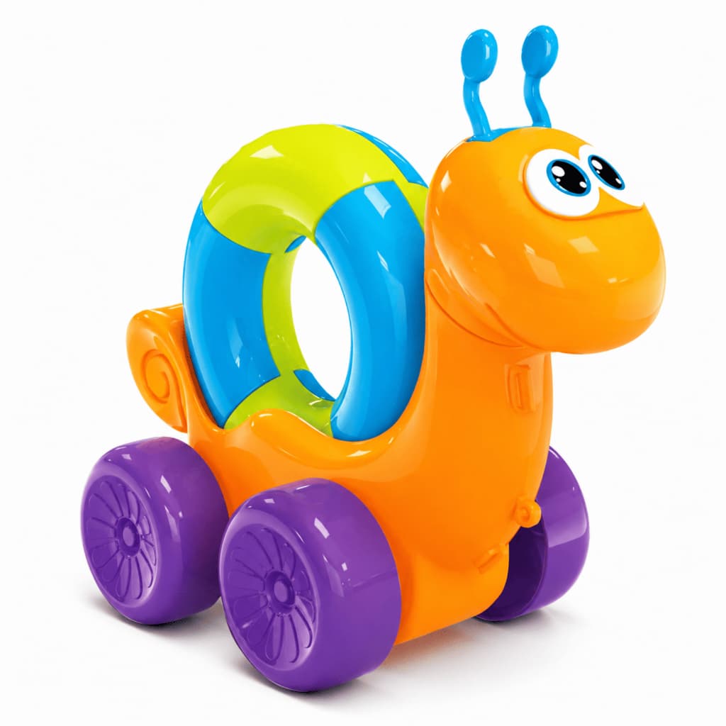 Caracol Educativo Infantil JP Brink Com Roda Giratória Colorido Estimula Coordenação Motora +12 Meses