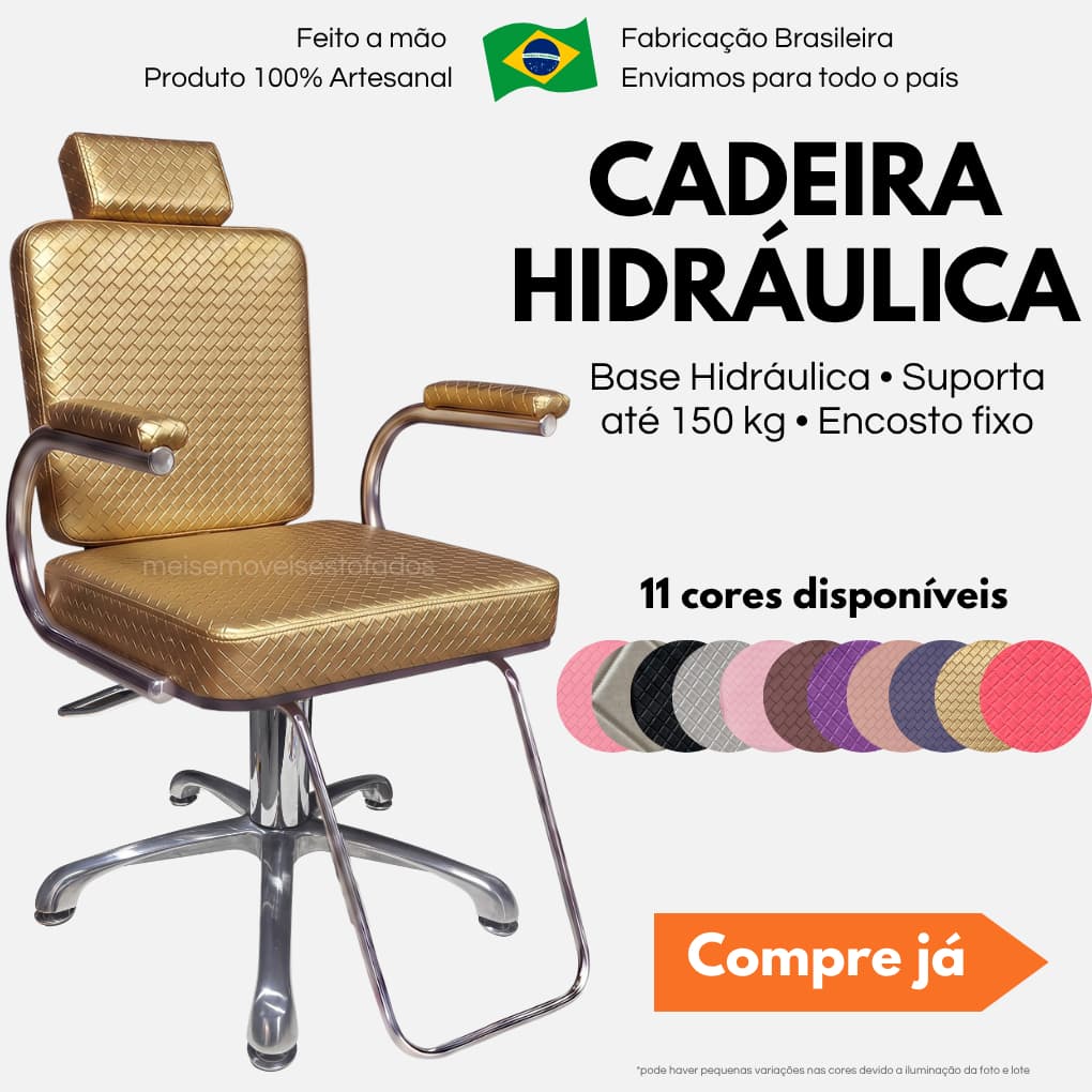 cadeira hidraulica maquiagem estética salão cabeleireiro barbeiro profissional salão beleza estudio