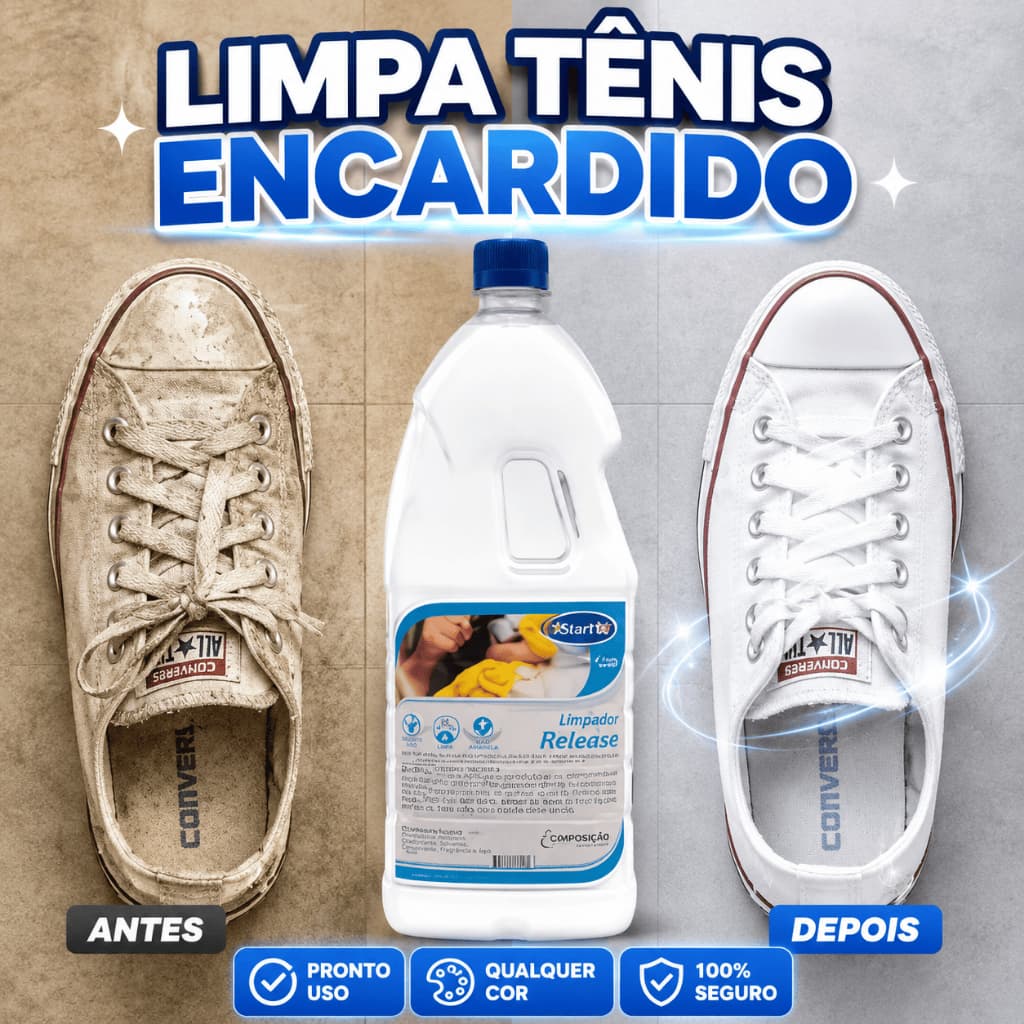Limpa Tenis Encardido Estofados Rende Muito Multiuso Flotador 2L Pronto Uso