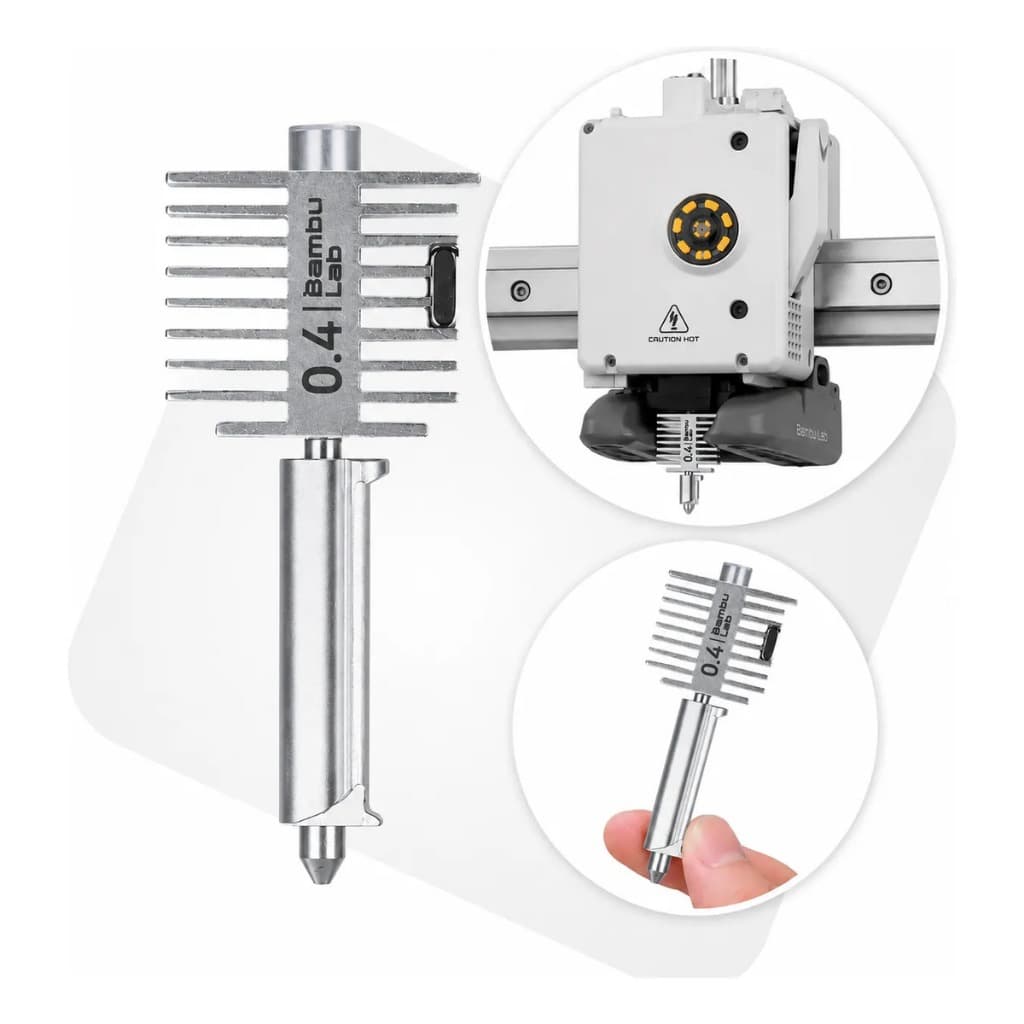 Nozzle Bico Hotend Aço Impressora Bambu A1 A1 Mini Original