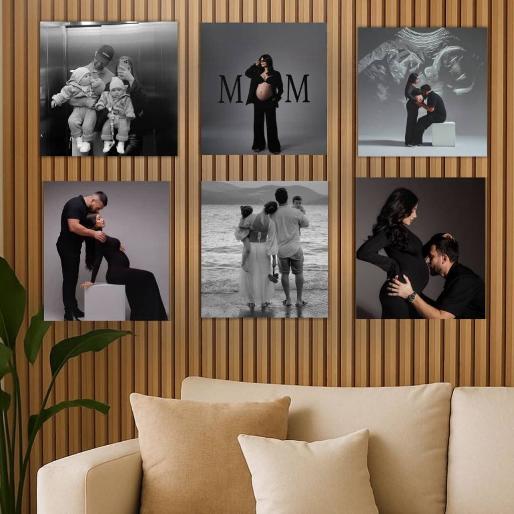 Quadros Personalizado com suas Fotos Quadrado Decoração Sala Quarto Mosaico Familia Casal Recordação